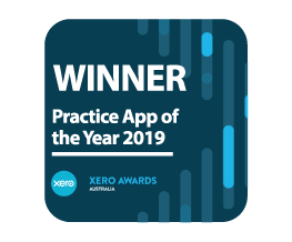 Award Seal; Xero Awards Australia 2019 Practice App of the Year